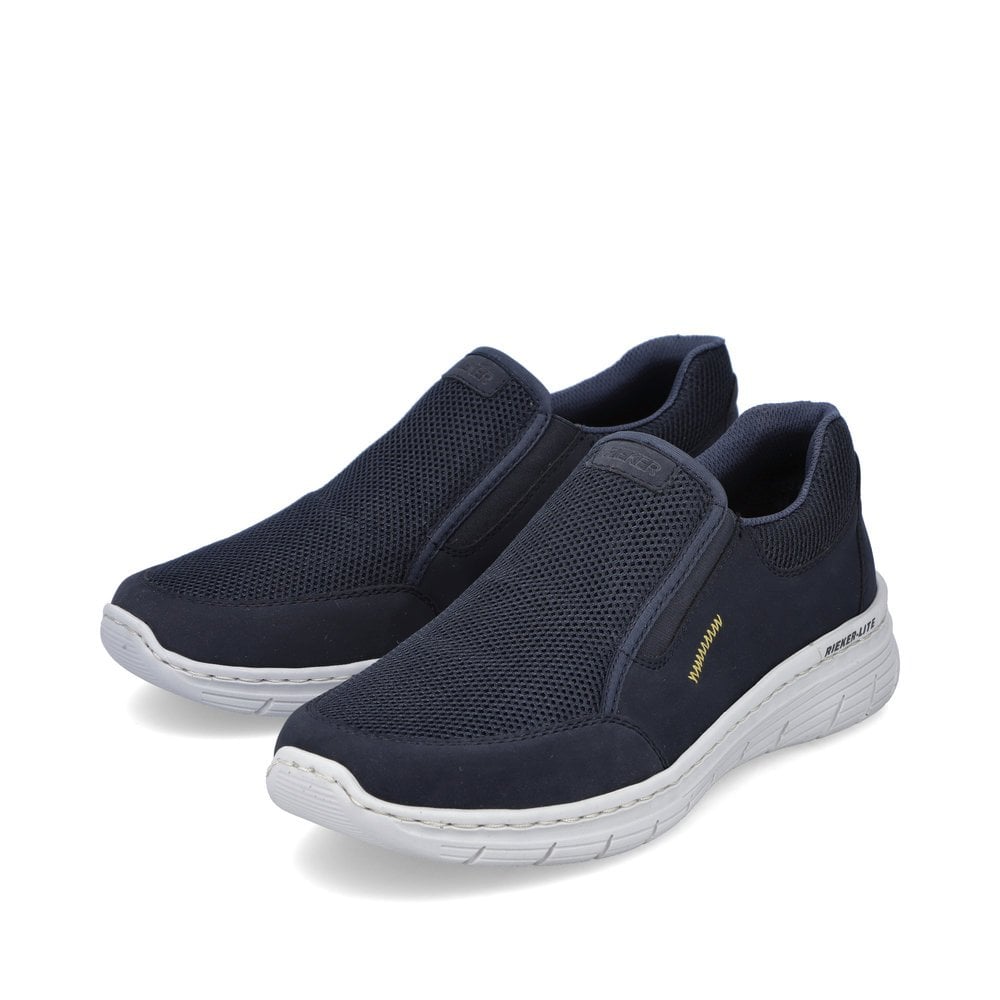 Men's Rieker 13155-14 Slip On Shoes Blue | USA-396613