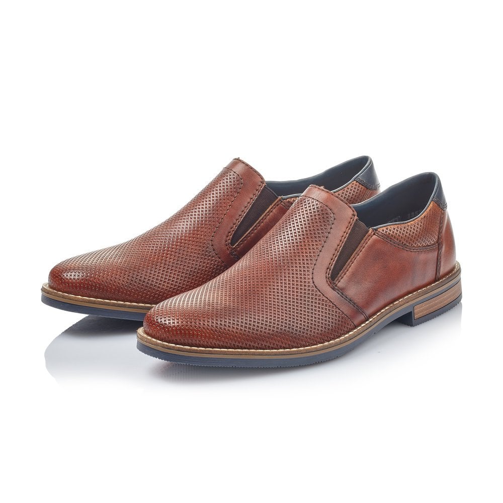 Men's Rieker 13571-24 Slip On Shoes Brown | USA-003164