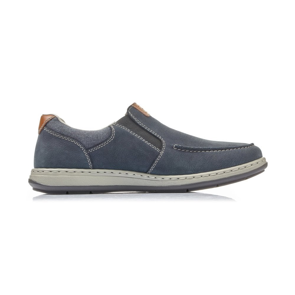 Men's Rieker 17360-15 Slip On Shoes Blue | USA-886299