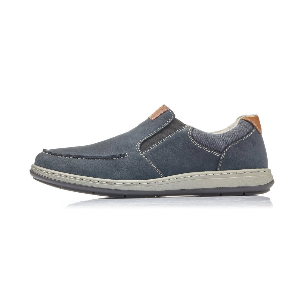 Men's Rieker 17360-15 Slip On Shoes Blue | USA-886299