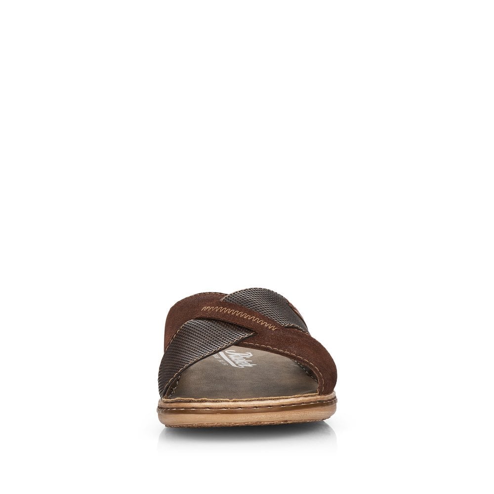 Men's Rieker 21063-20 Slippers Brown | USA-122942