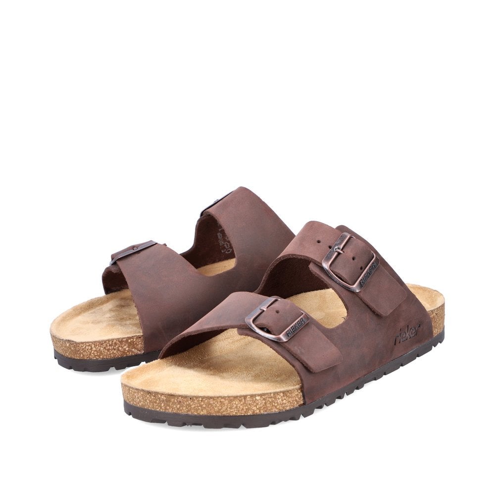 Men's Rieker 22190-25 Slippers Brown | USA-891025