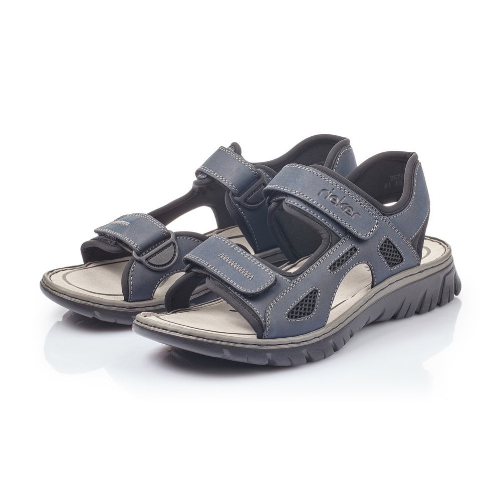 Men's Rieker 26761-14 Walking Sandals Blue | USA-484085