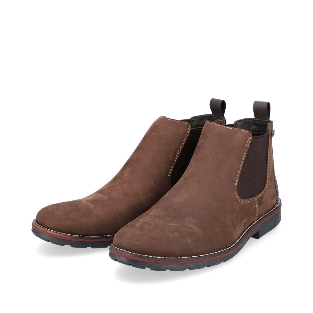 Men's Rieker 35382-27 Chelsea Boots Dark Brown | USA-370627