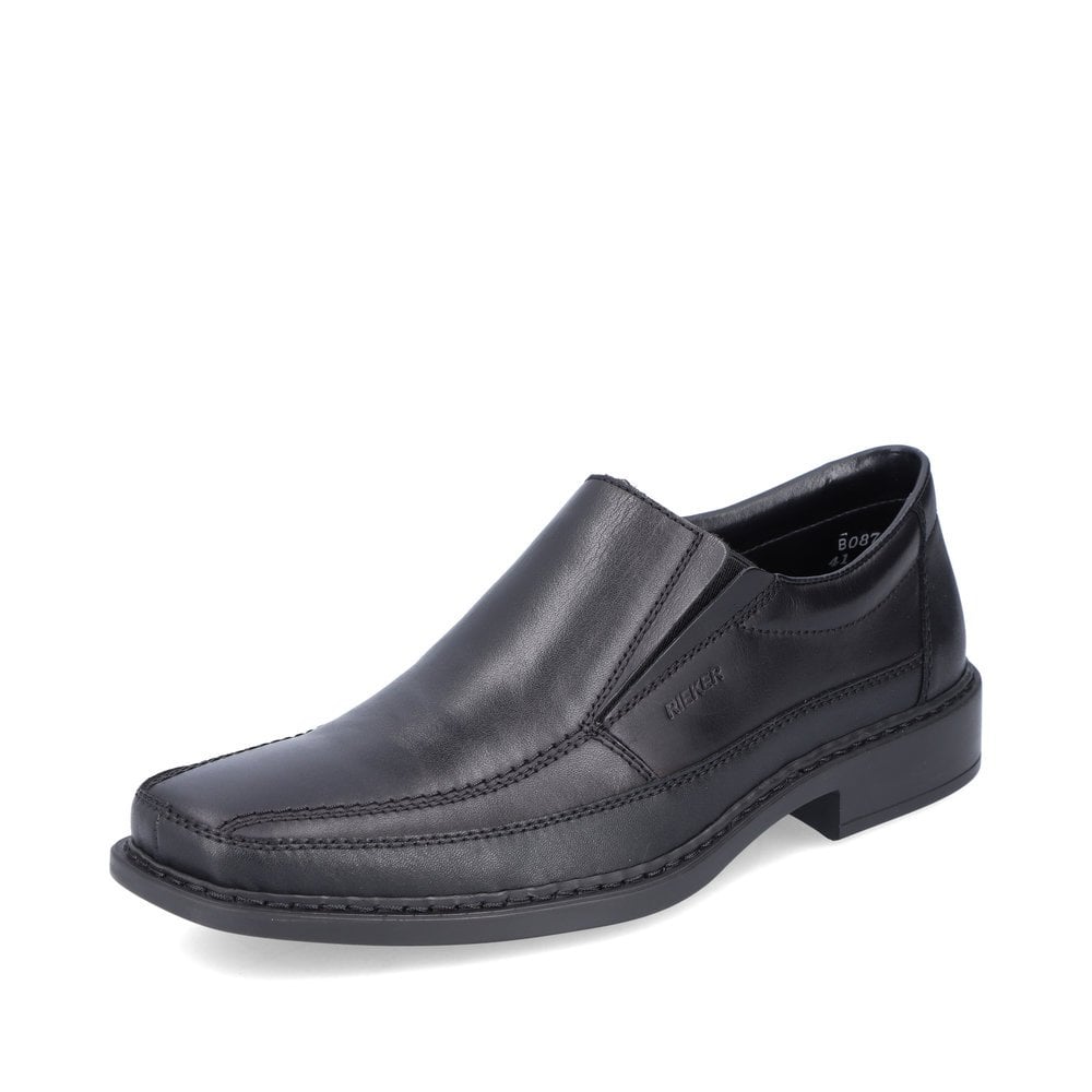 Men\'s Rieker B0873-00 Slip On Shoes Black | USA-358890