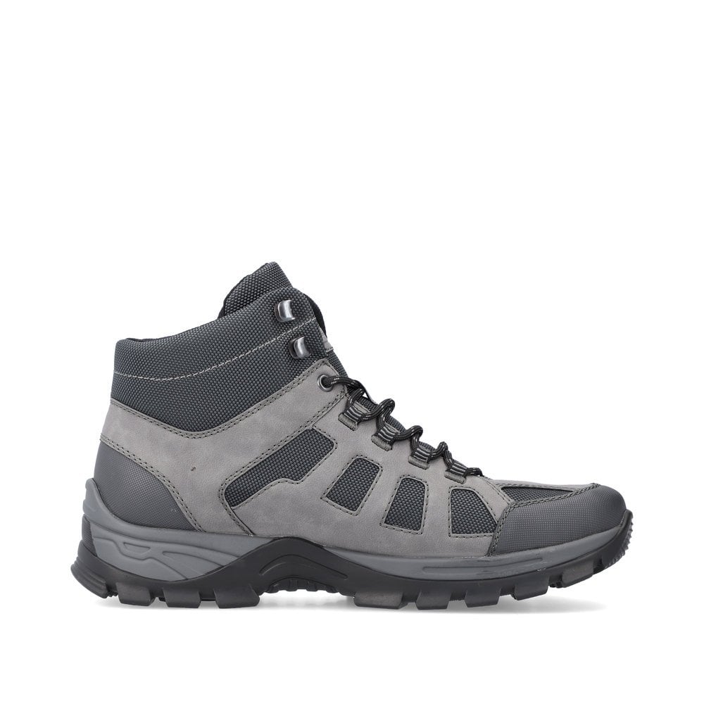 Men's Rieker B6832-45 Lace Up Boots Grey | USA-147055