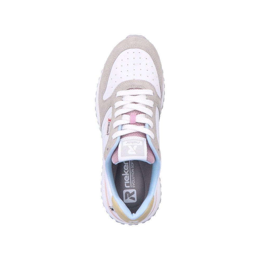 Men's Rieker R-Evolution W0600-90 Sneakers White | USA-909712