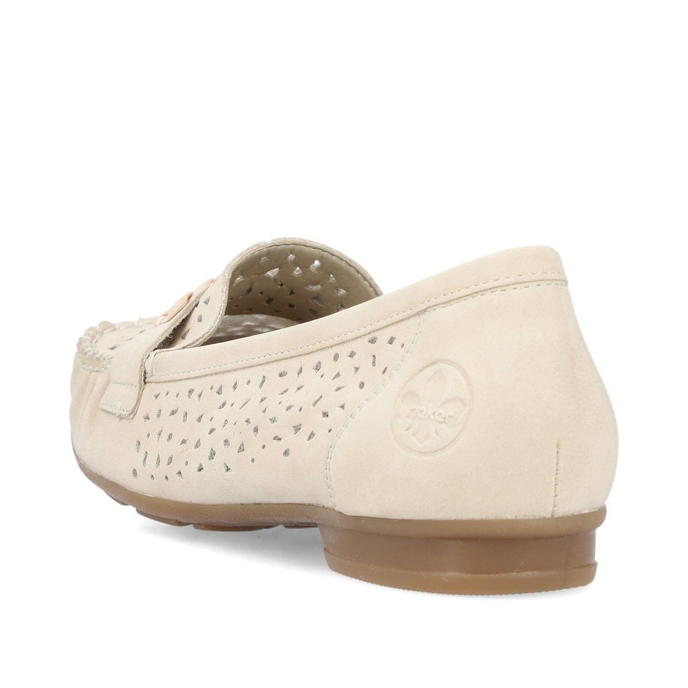 Women's Rieker 40068-60 Slip On Shoes Beige | USA-888071