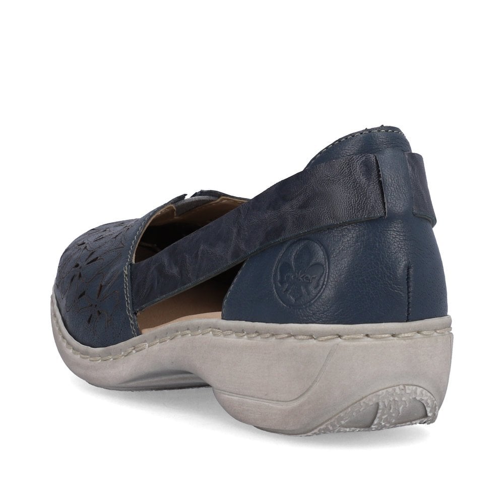 Women's Rieker 41356-12 Slip On Shoes Blue | USA-437375