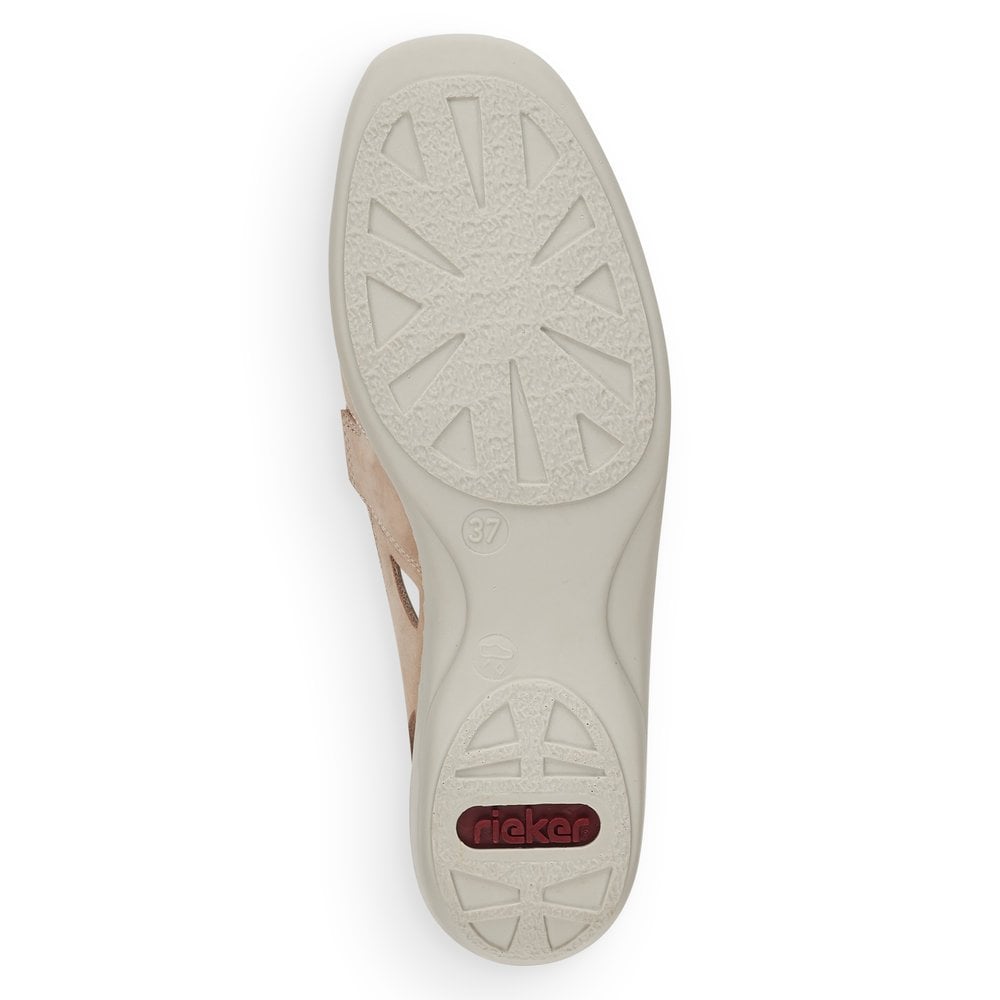 Women's Rieker 41385-60 Slip On Shoes Beige | USA-104987