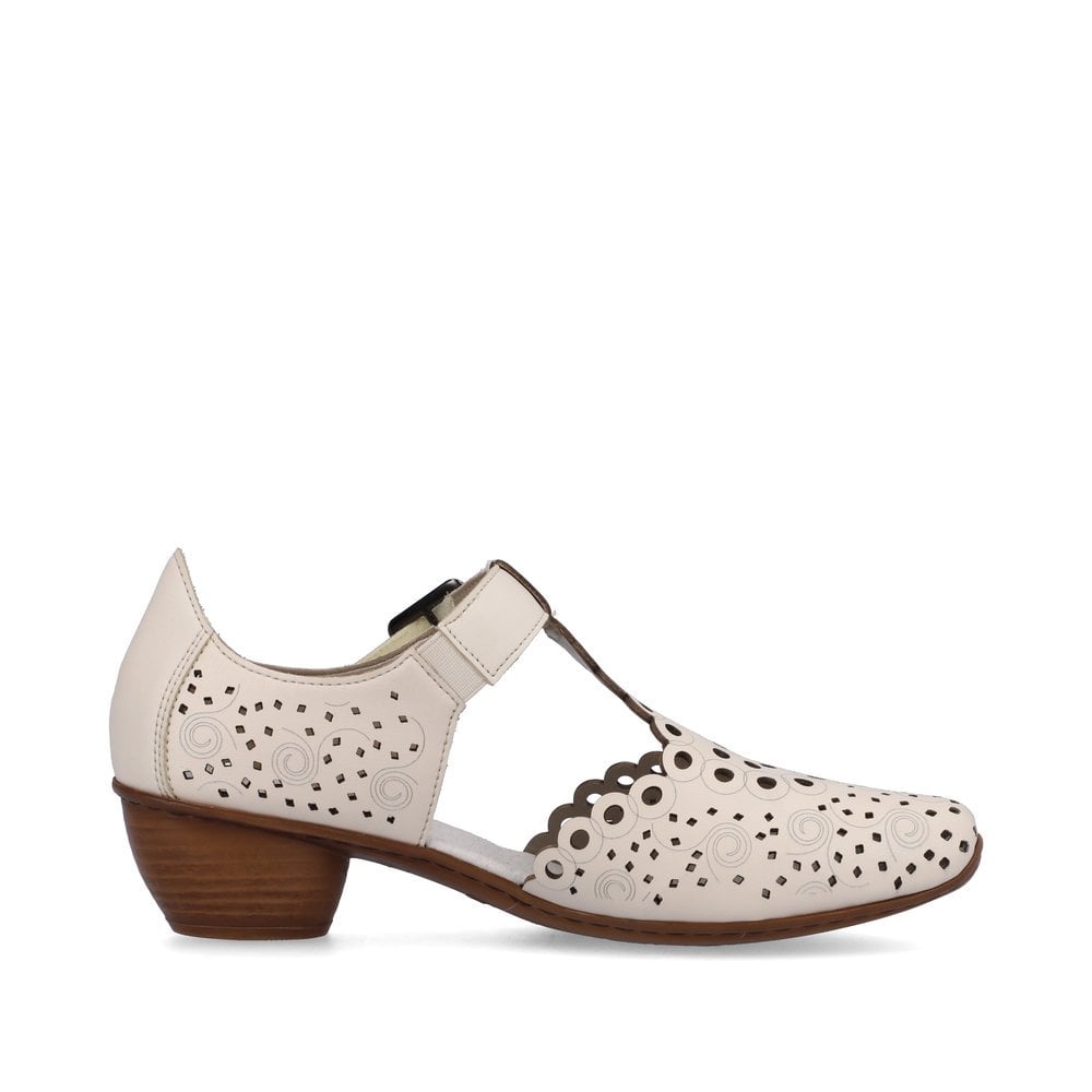 Women's Rieker 43796-60 Mary Jane Shoes Beige | USA-733120