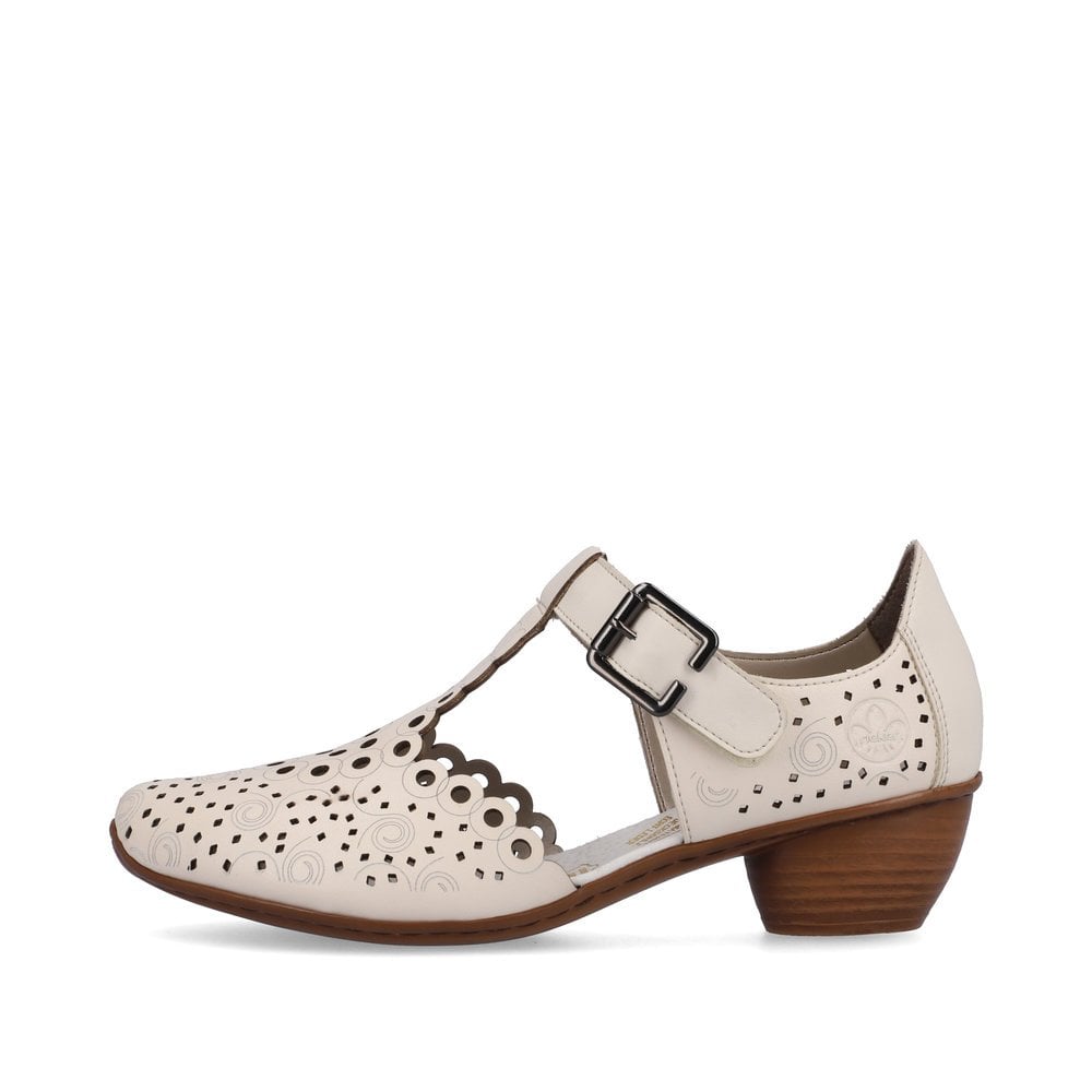 Women's Rieker 43796-60 Mary Jane Shoes Beige | USA-733120