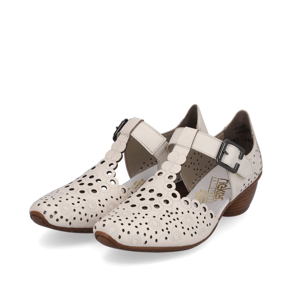 Women's Rieker 43796-60 Mary Jane Shoes Beige | USA-733120