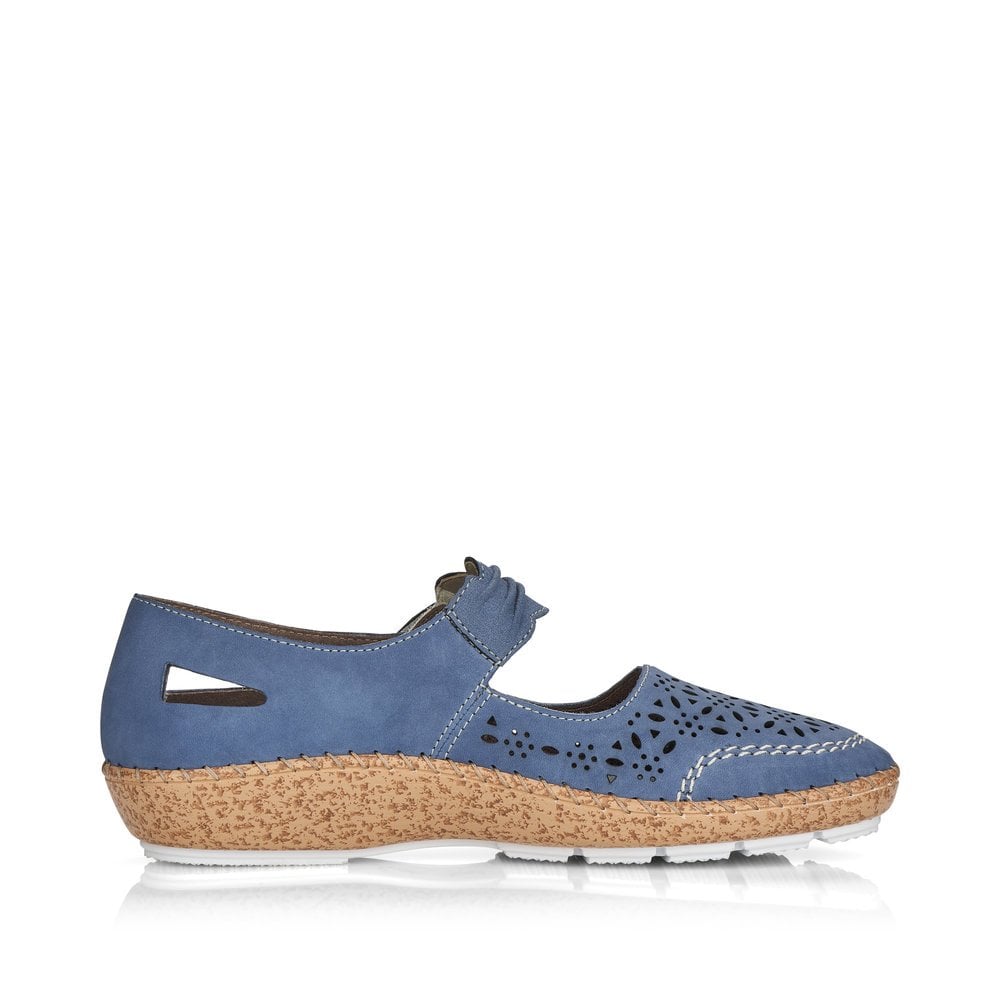 Women's Rieker 44896-15 Mary Jane Shoes Blue | USA-037320