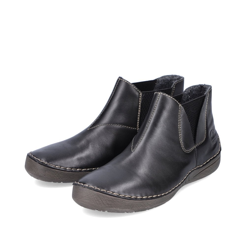 Women's Rieker 52553-00 Chelsea Boots Black | USA-797794