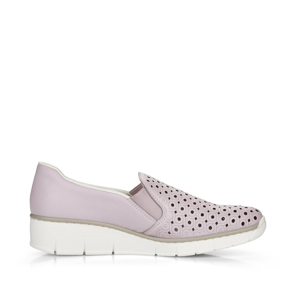 Women's Rieker 53791-30 Slip On Shoes Rose | USA-637528