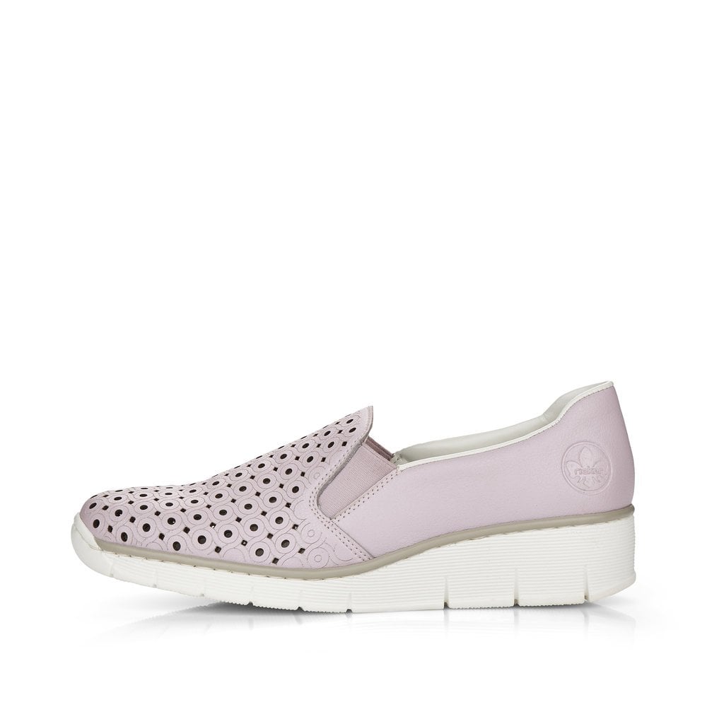 Women's Rieker 53791-30 Slip On Shoes Rose | USA-637528