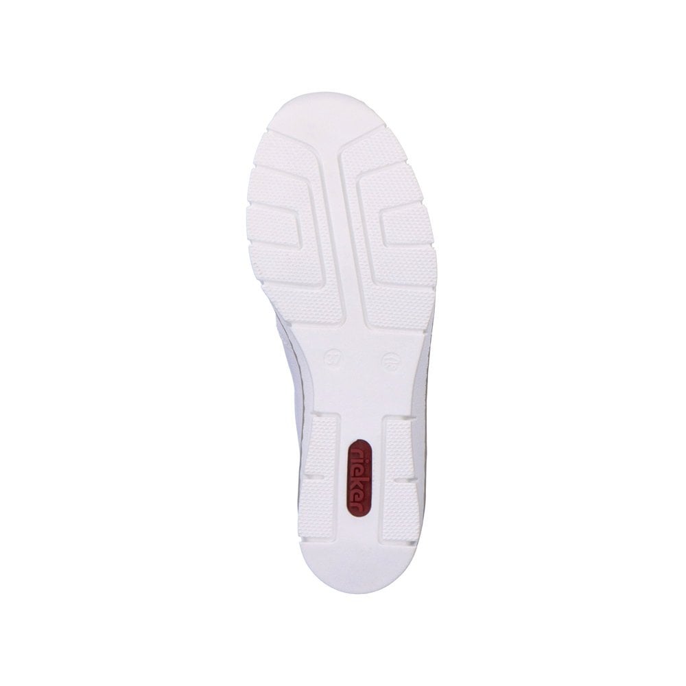 Women's Rieker 53796-80 Slip On Shoes White | USA-009408