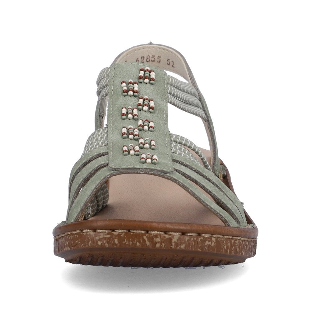 Women's Rieker 62855-52 Walking Sandals Green | USA-748402