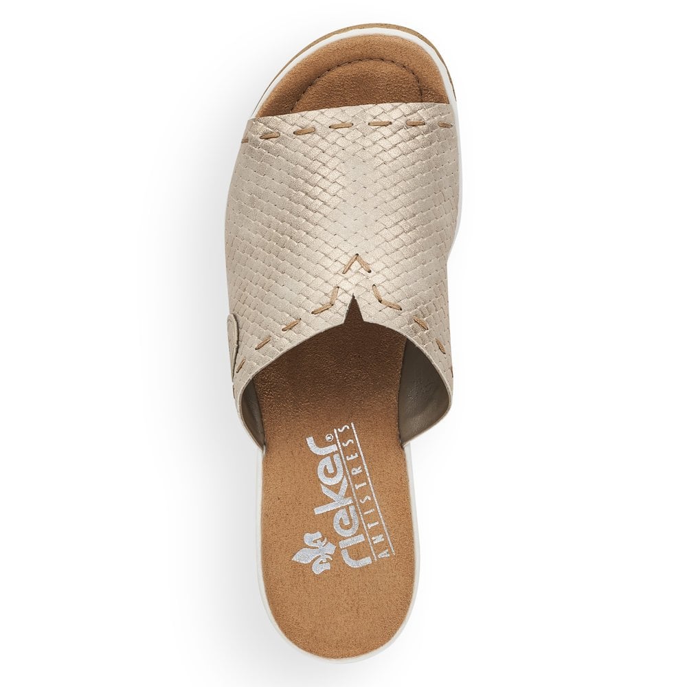 Women's Rieker 67494-60 Slippers Beige | USA-260207