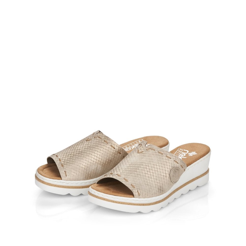 Women's Rieker 67494-60 Slippers Beige | USA-260207