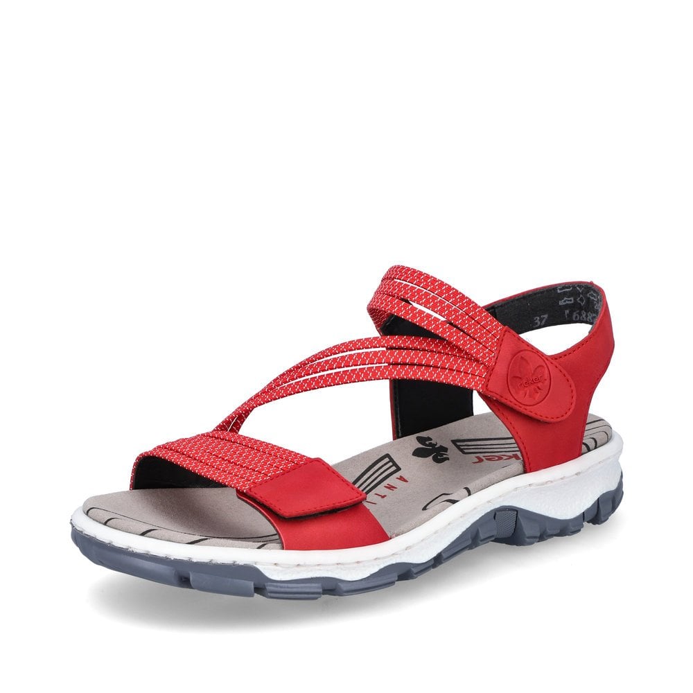 Women\'s Rieker 68871-33 Walking Sandals Red | USA-835118