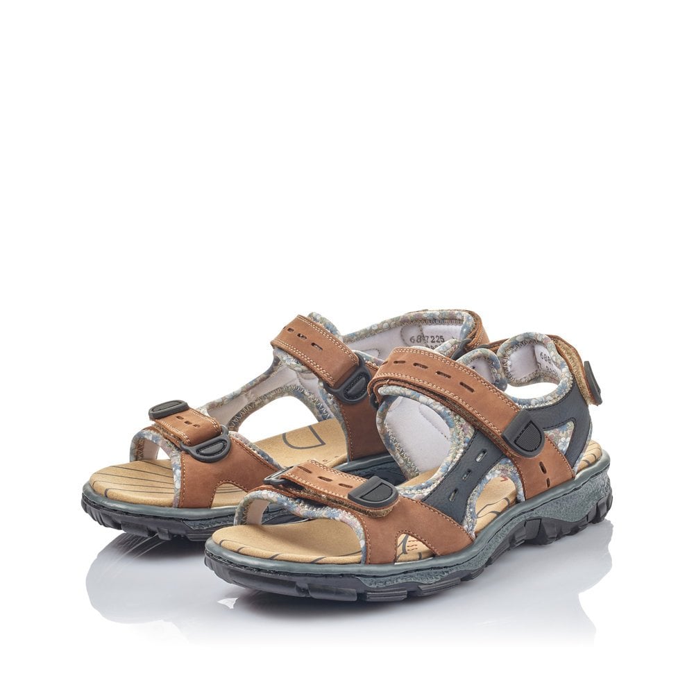 Women's Rieker 68872-25 Walking Sandals Brown | USA-860056