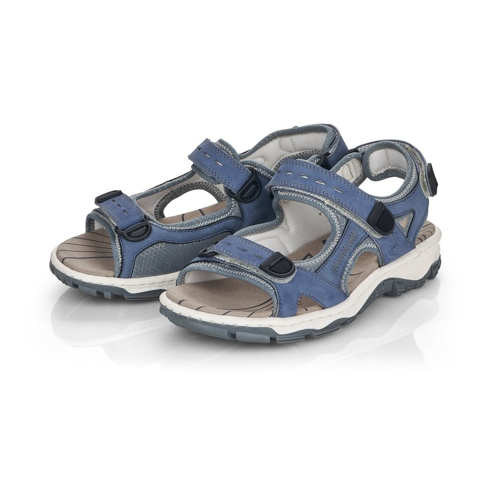 Women's Rieker 68874-14 Walking Sandals Blue | USA-381800