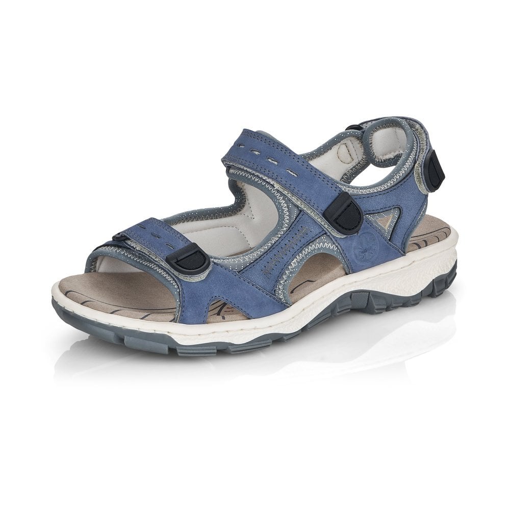 Women\'s Rieker 68874-14 Walking Sandals Blue | USA-381800