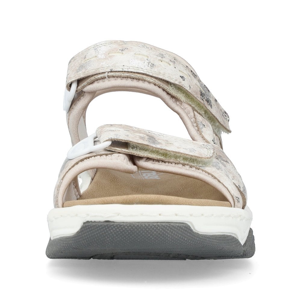 Women's Rieker 69066-60 Walking Sandals Beige | USA-573396