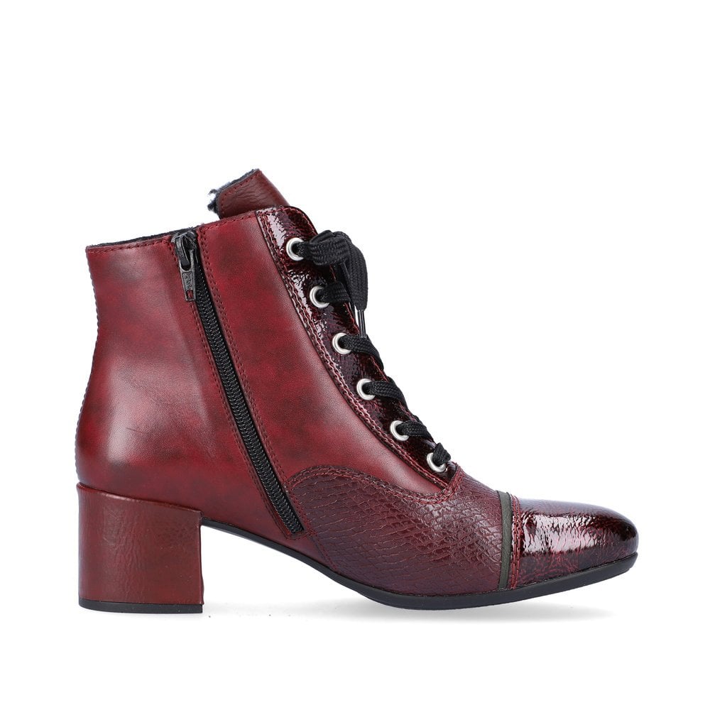 Women's Rieker 70201-35 Ankle Boots Red | USA-541234