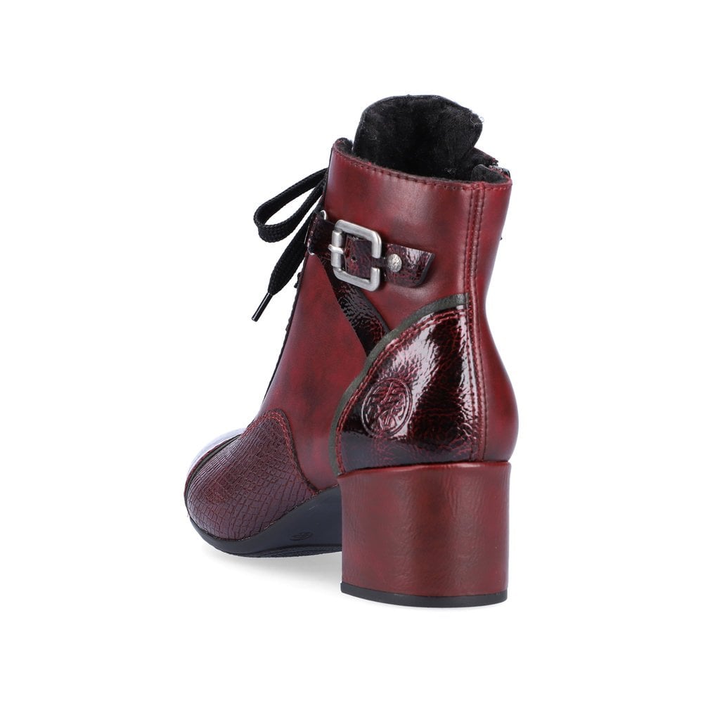 Women's Rieker 70201-35 Ankle Boots Red | USA-541234