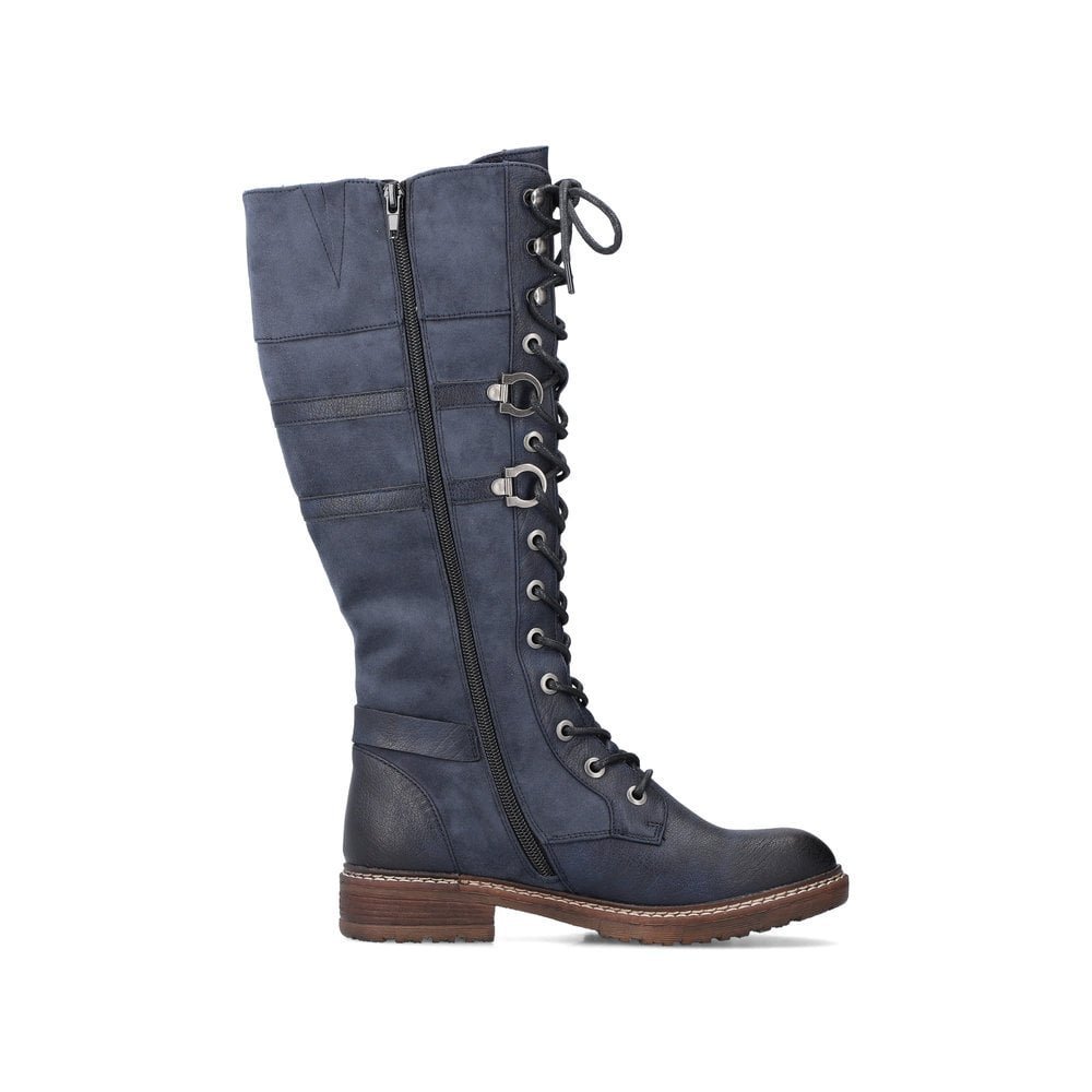 Women's Rieker 94732-14 Long Boots Blue | USA-874679