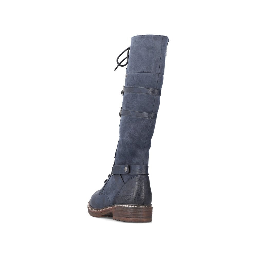 Women's Rieker 94732-14 Long Boots Blue | USA-874679