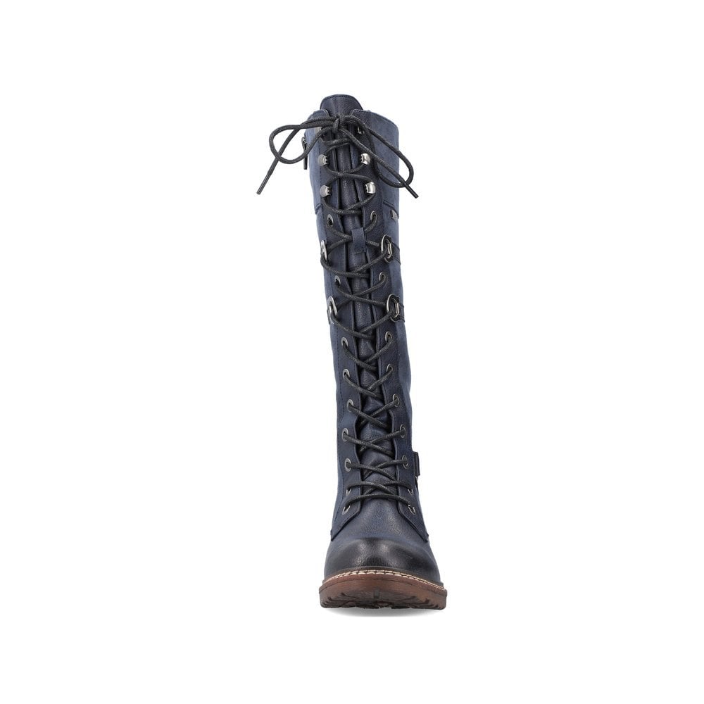 Women's Rieker 94732-14 Long Boots Blue | USA-874679