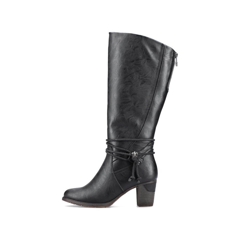 Women's Rieker 96059-00 Long Boots Black | USA-801249