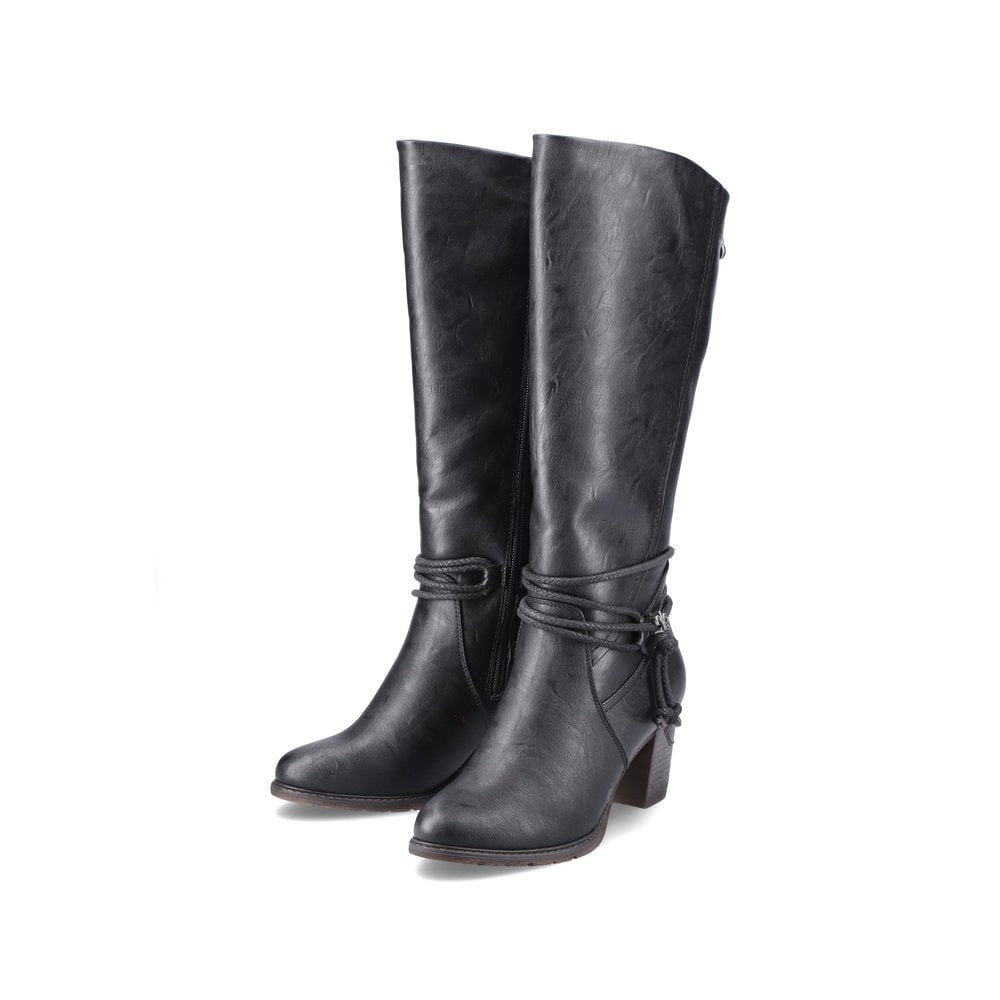 Women's Rieker 96059-00 Long Boots Black | USA-801249