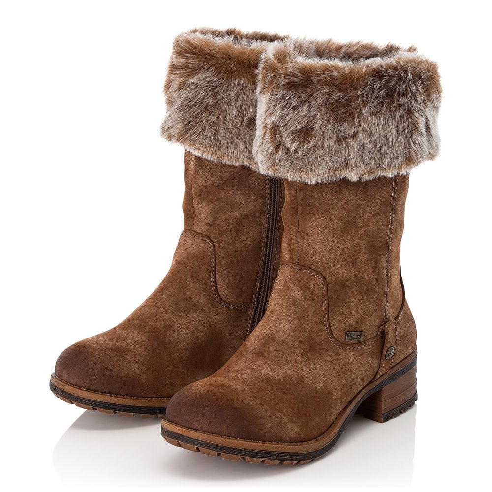 Women's Rieker 96854-24 Winter Boots Brown | USA-978264