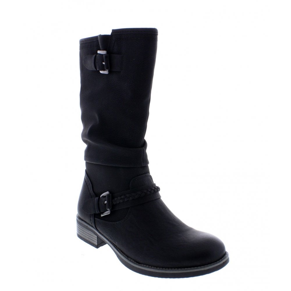 Women's Rieker 98860-00 Winter Boots Black | USA-536877