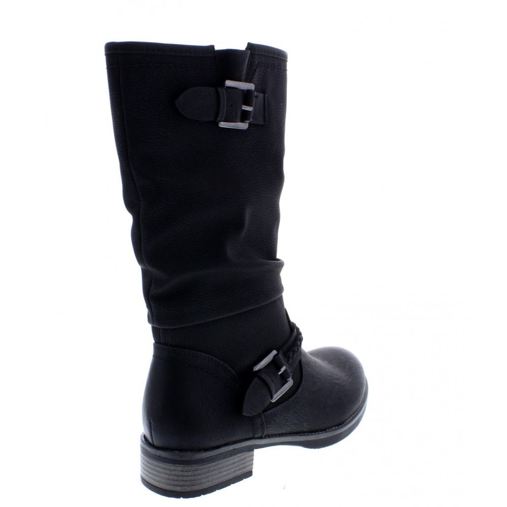 Women's Rieker 98860-00 Winter Boots Black | USA-536877