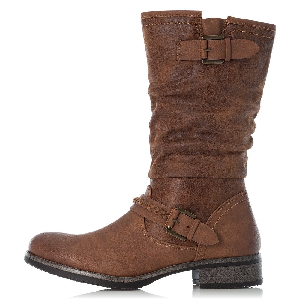 Women's Rieker 98860-22 Winter Boots Brown | USA-044823