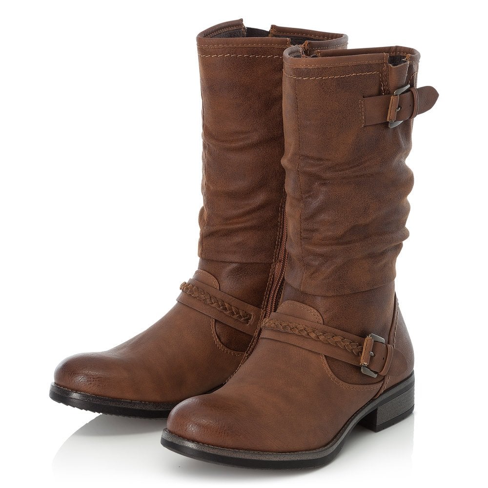 Women's Rieker 98860-22 Winter Boots Brown | USA-044823