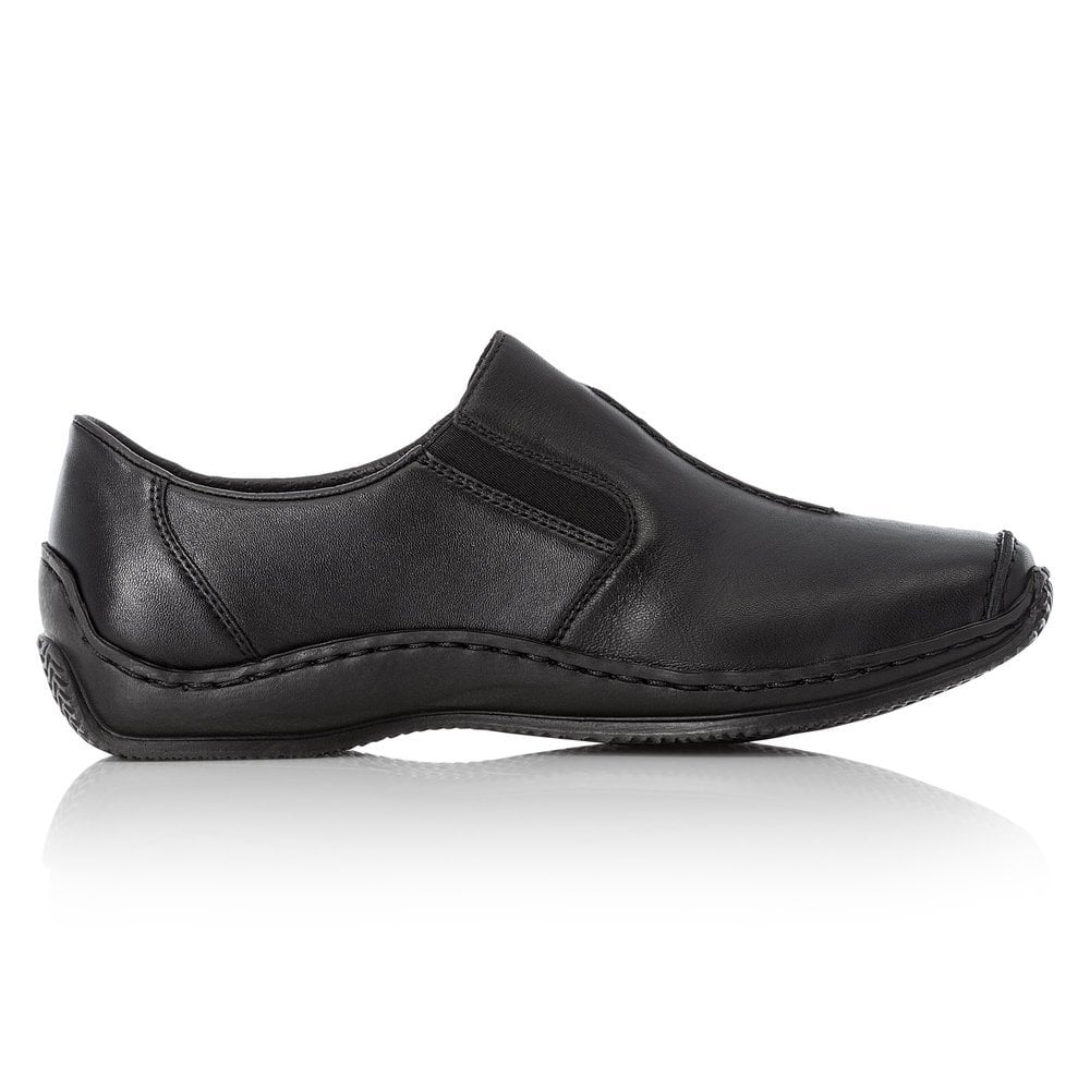 Women's Rieker L1751-00 Slip On Shoes Black | USA-594089