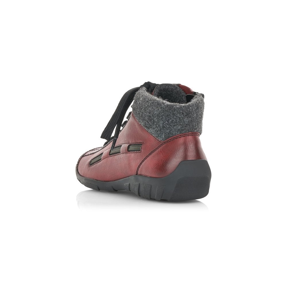 Women's Rieker L6543-35 Ankle Boots Red | USA-148409