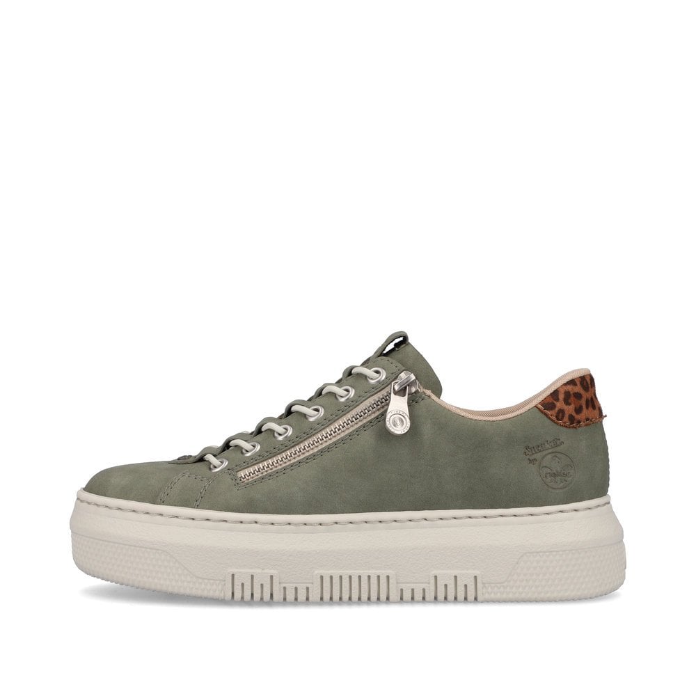 Women's Rieker M1952-52 Sneakers Green | USA-400754