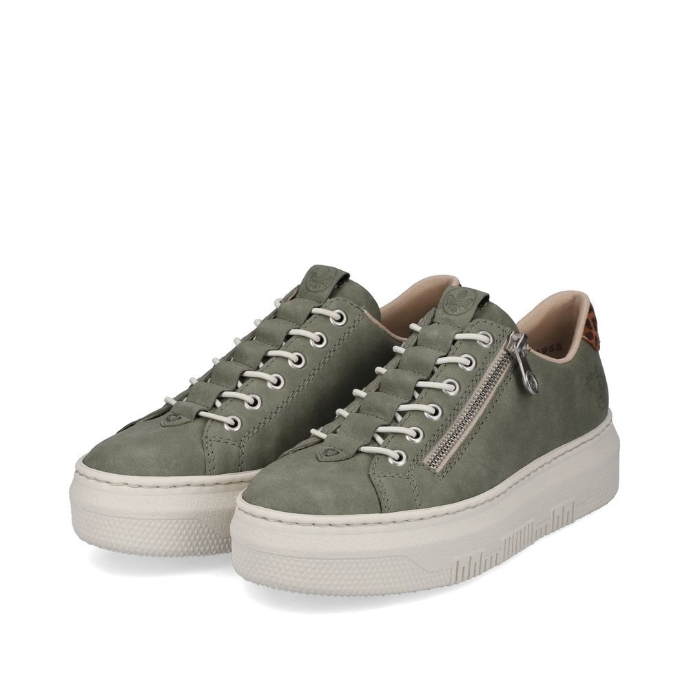 Women's Rieker M1952-52 Sneakers Green | USA-400754