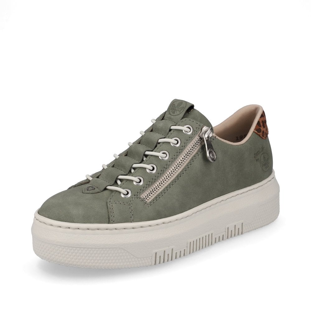 Women\'s Rieker M1952-52 Sneakers Green | USA-400754