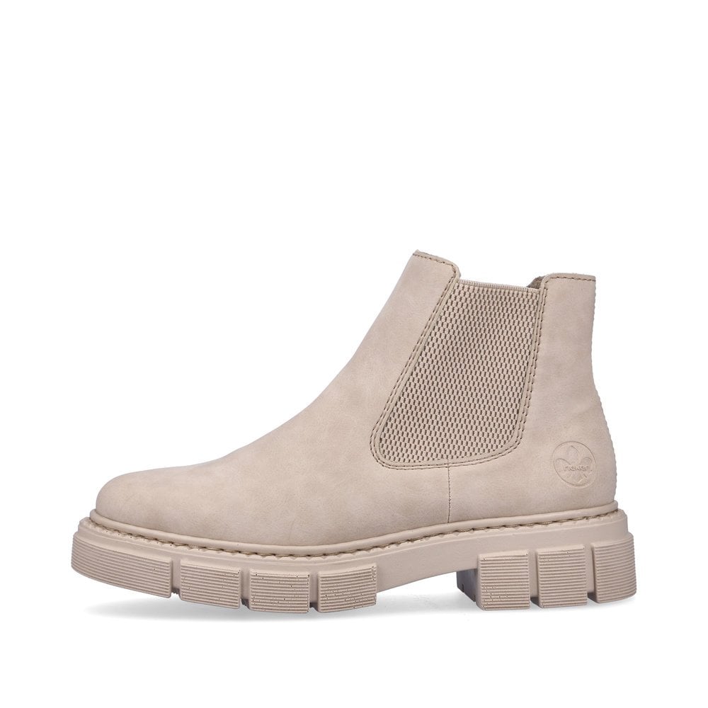 Women's Rieker M3854-62 Chelsea Boots Beige | USA-373584