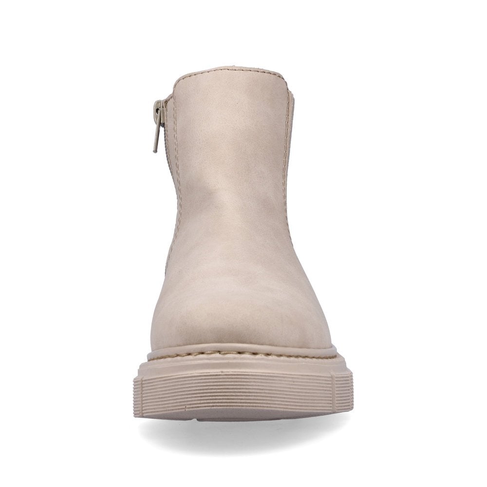 Women's Rieker M3854-62 Chelsea Boots Beige | USA-373584