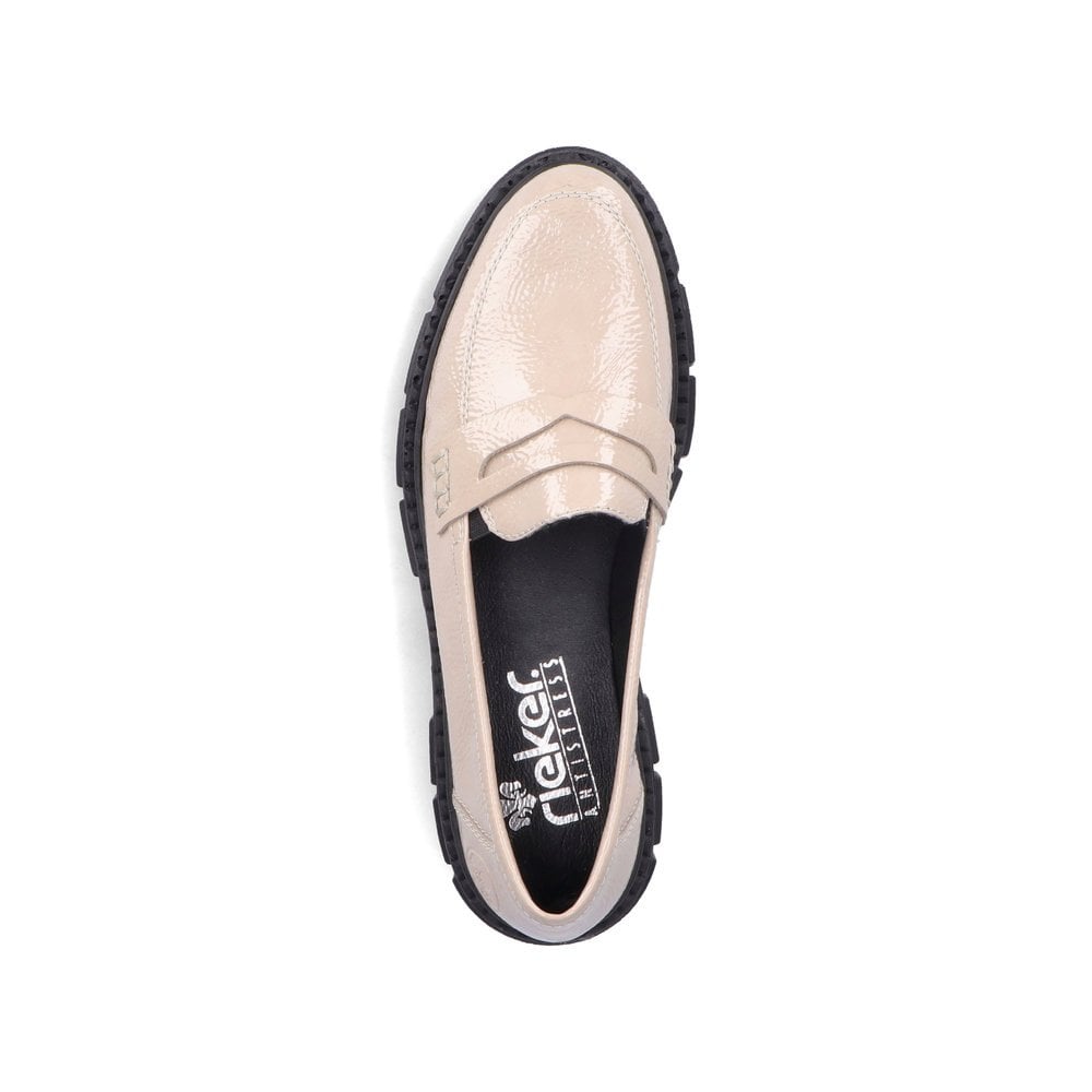 Women's Rieker M3862-61 Slip On Shoes Beige | USA-466684